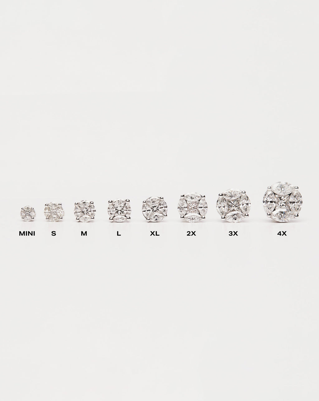 Round Illusion Diamond Studs
