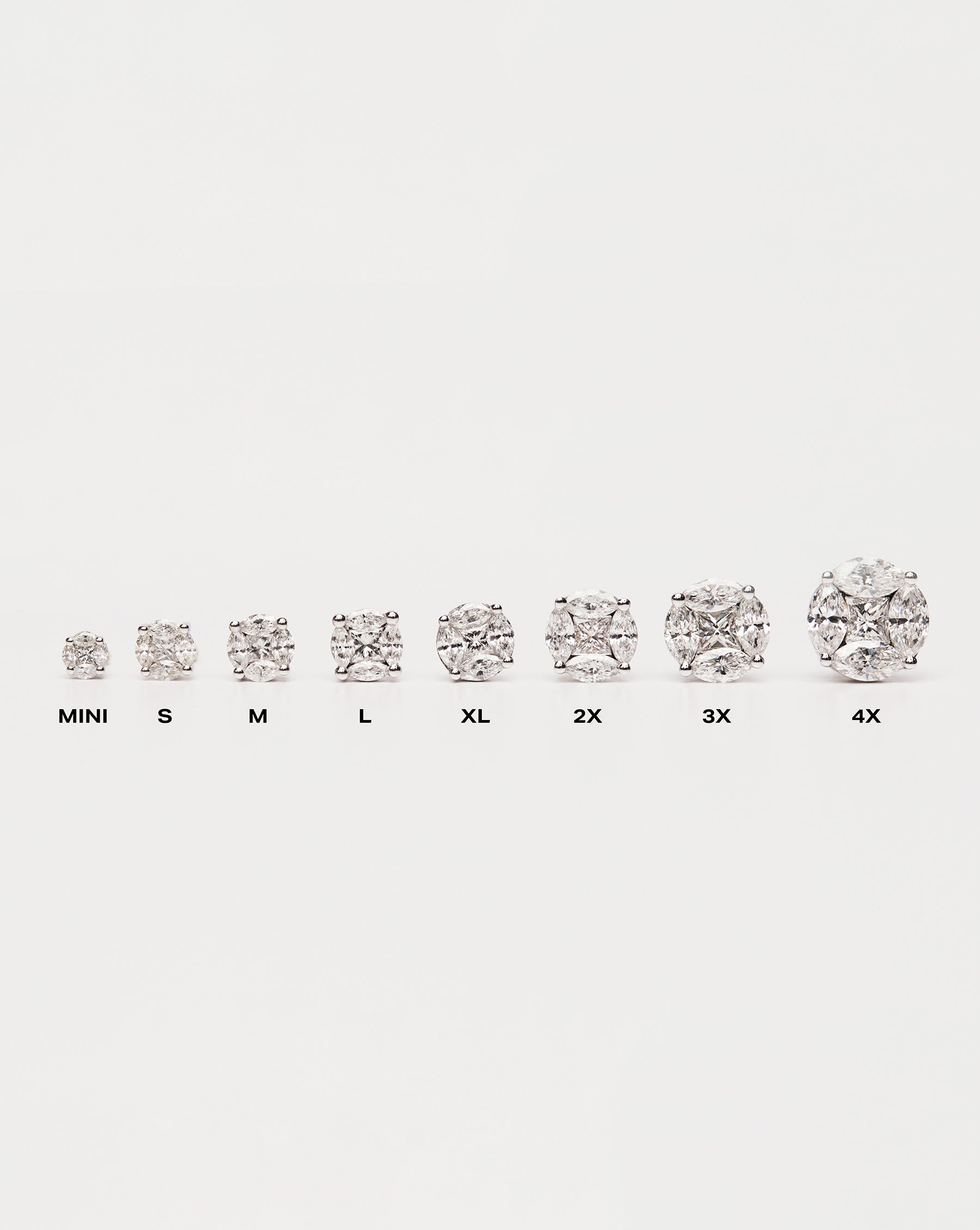 Round Illusion Diamond Studs