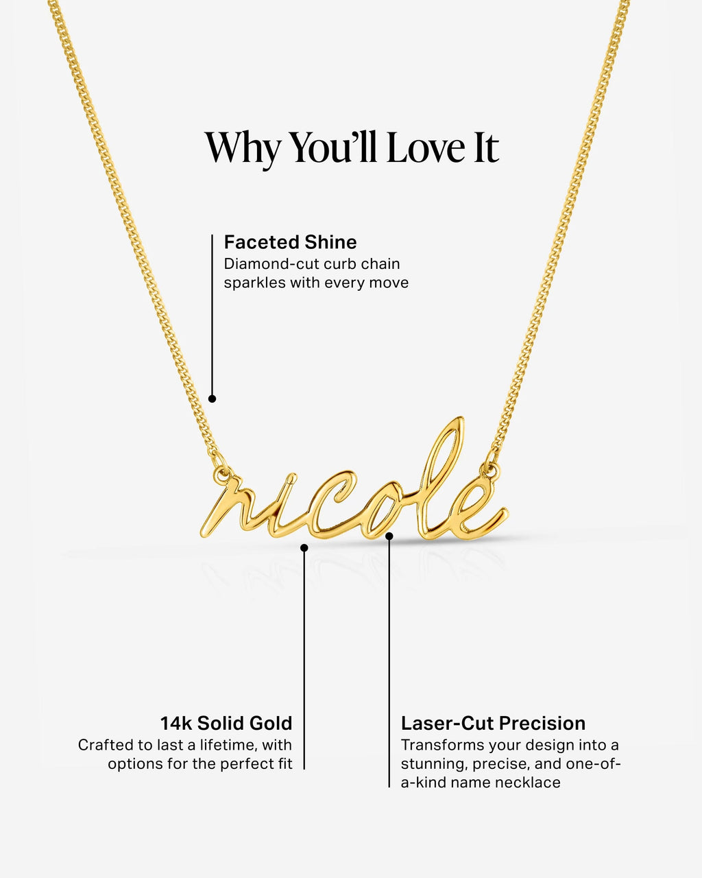 Personalized Script Name Necklace