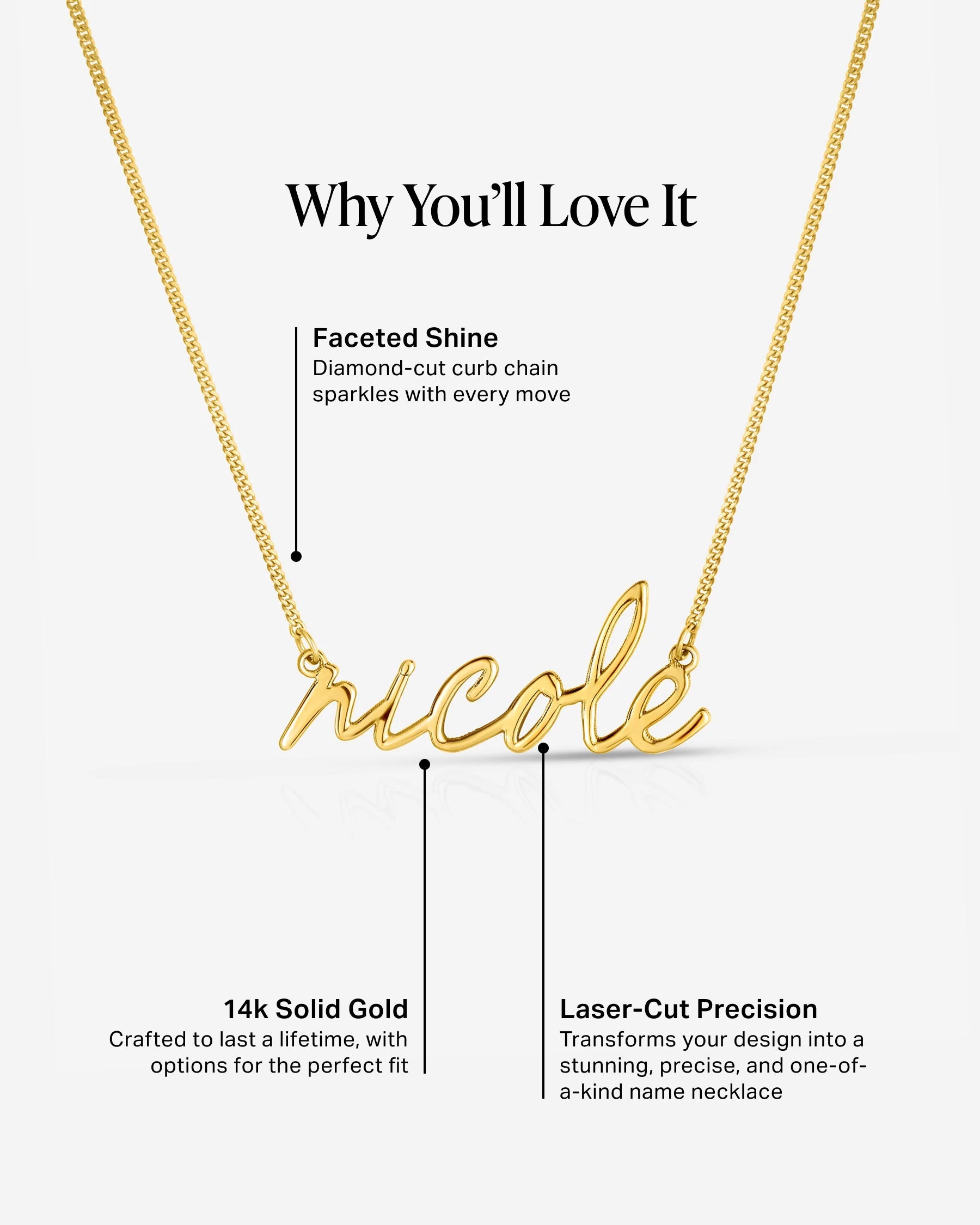 Personalized Script Name Necklace