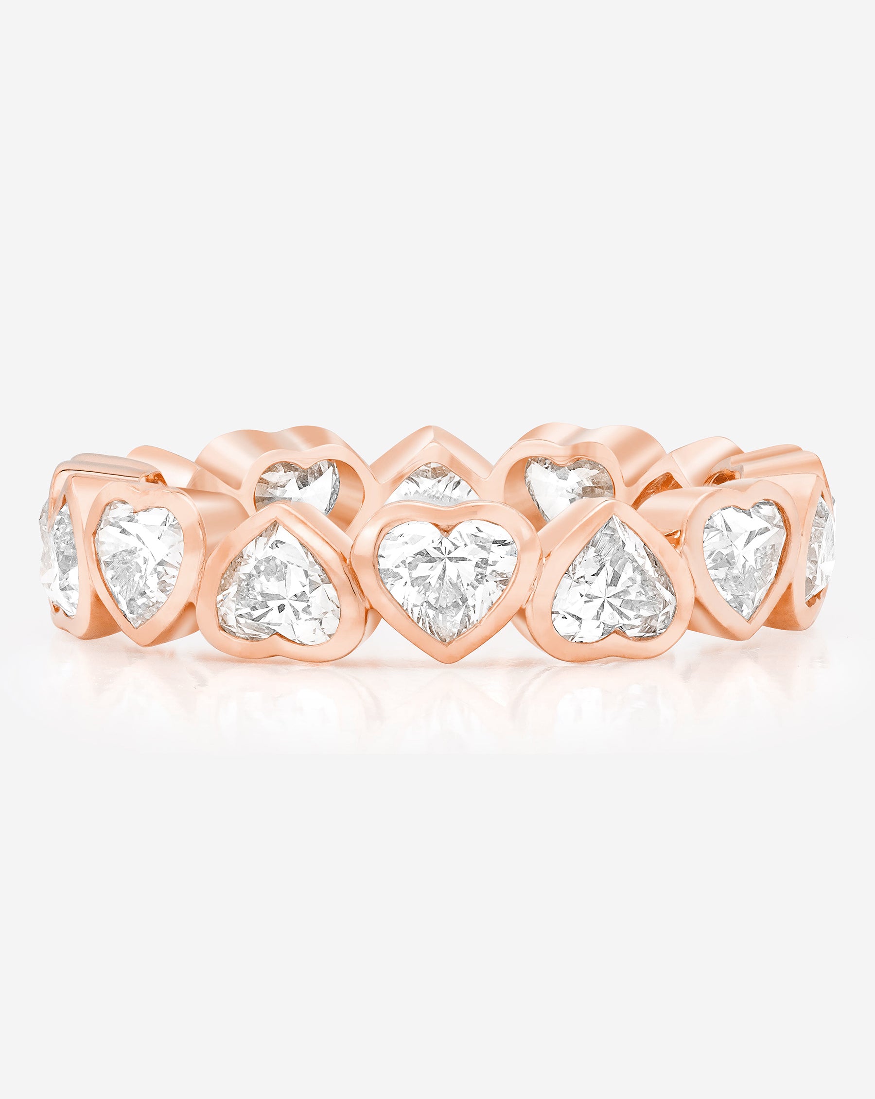 Heart Bezel Eternity Band
