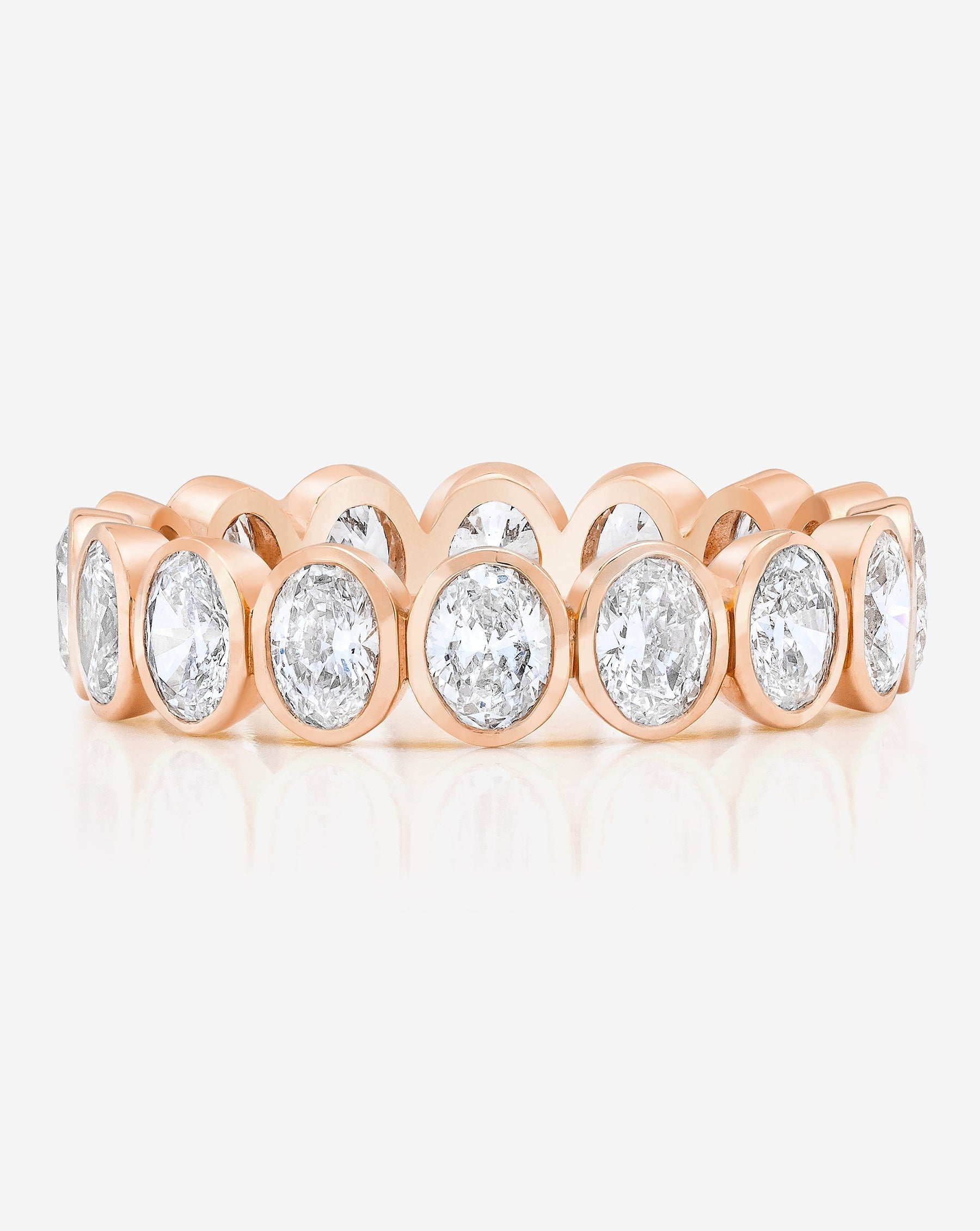 Oval Bezel Eternity Band