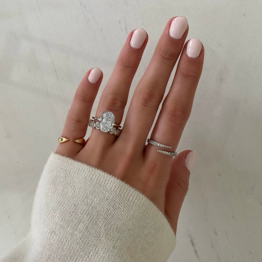 Heart Bezel Eternity Band