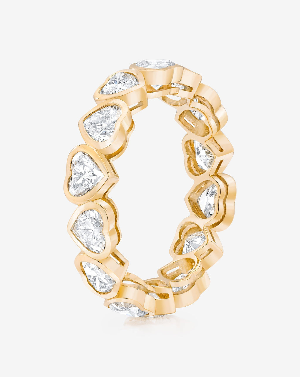 Heart Bezel Eternity Band