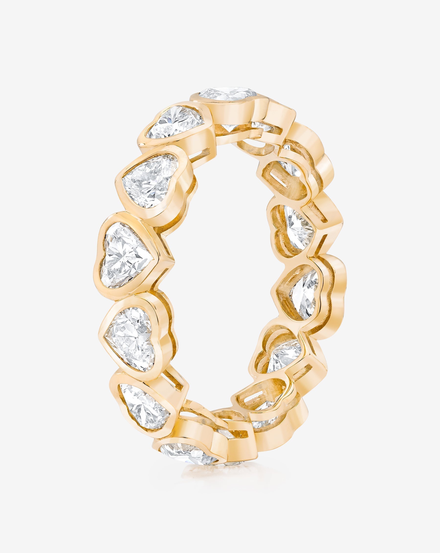 Heart Bezel Eternity Band