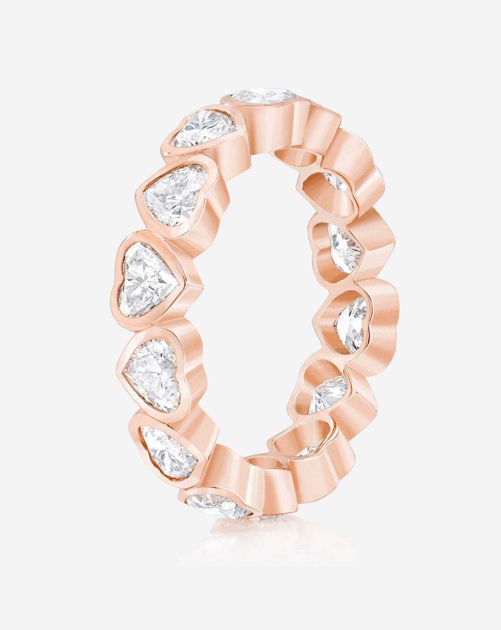 Heart Bezel Eternity Band