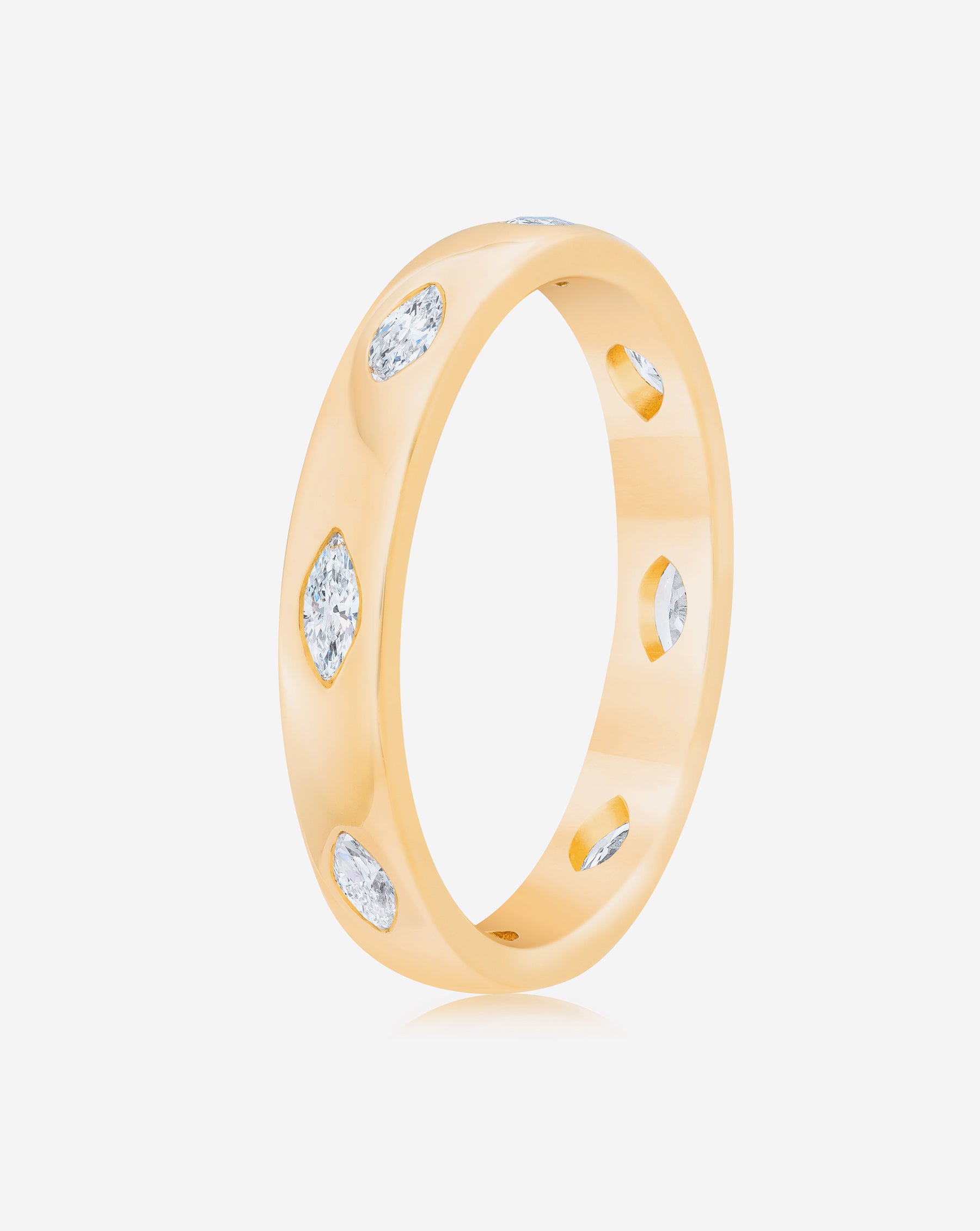Marquise Luxe Inlay Eternity Band