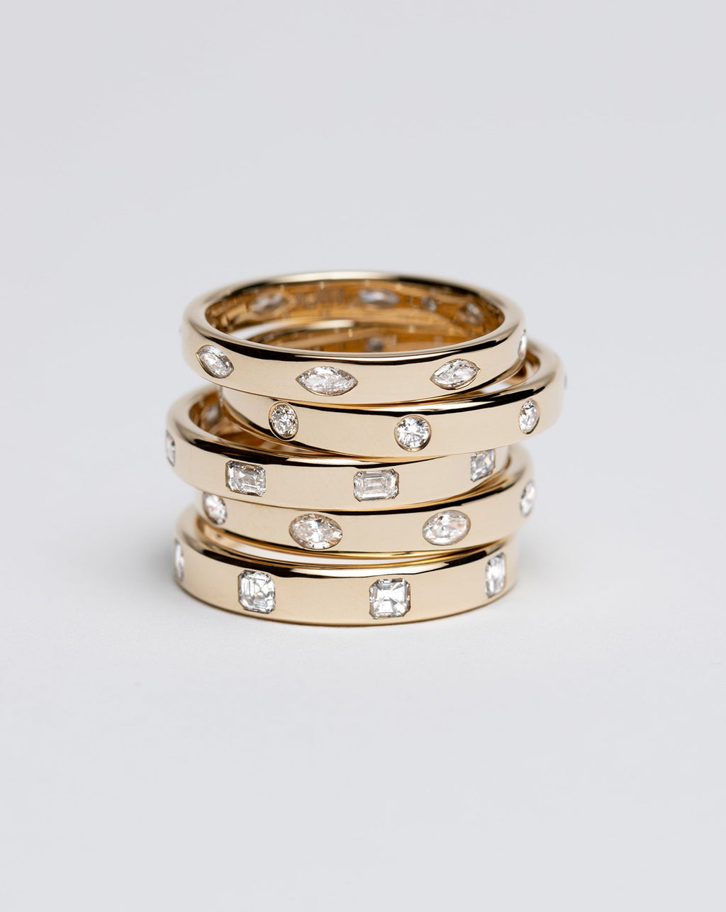 Marquise Luxe Inlay Eternity Band