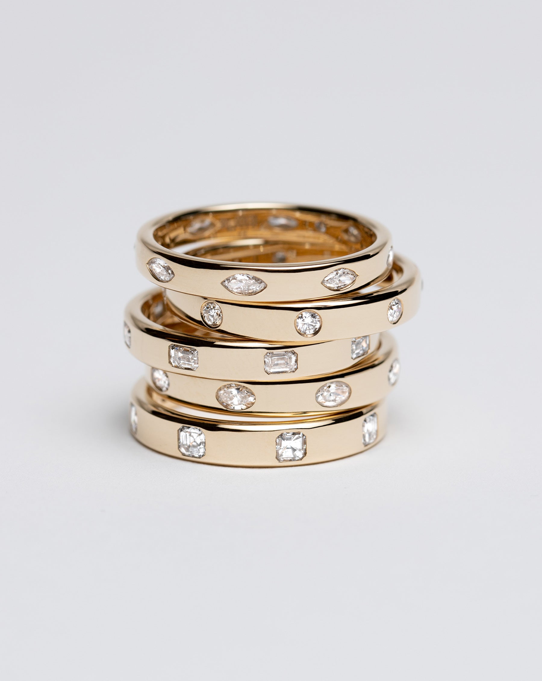 Marquise Luxe Inlay Eternity Band
