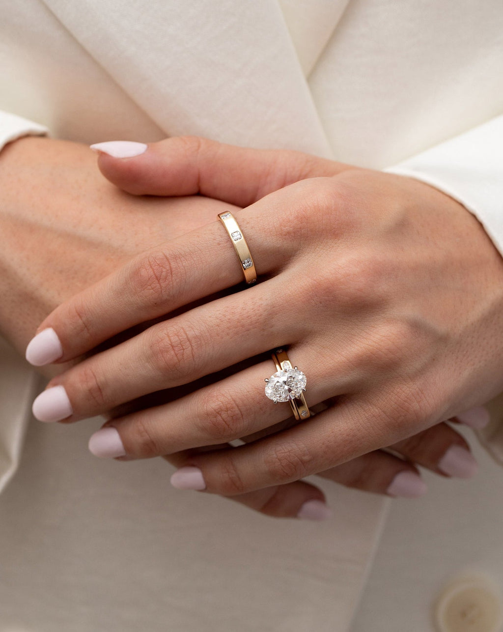 Marquise Luxe Inlay Eternity Band
