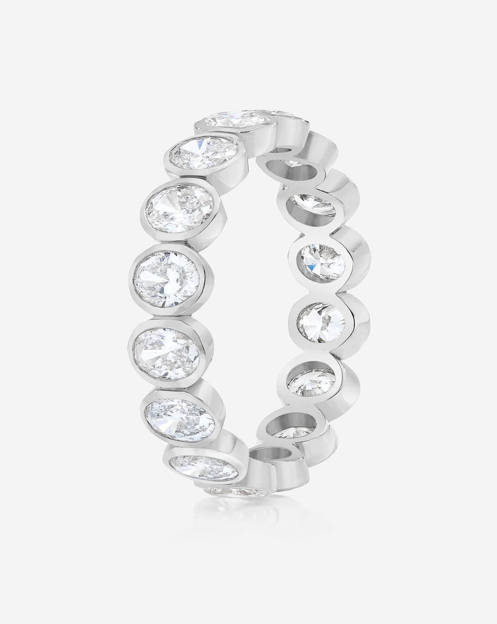 Oval Bezel Eternity Band