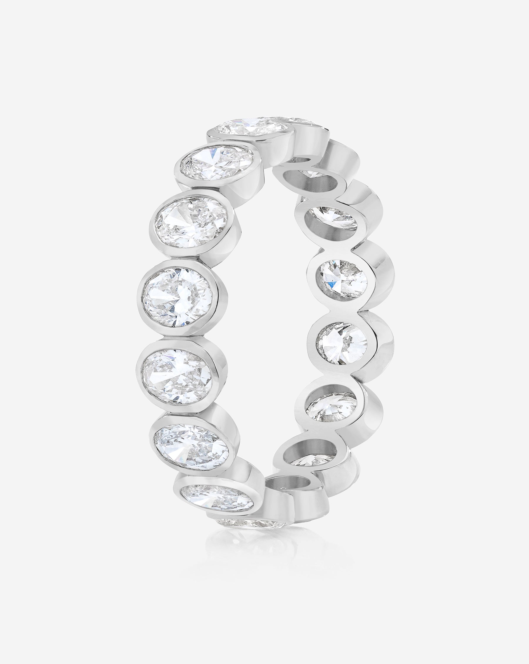 Oval Bezel Eternity Band