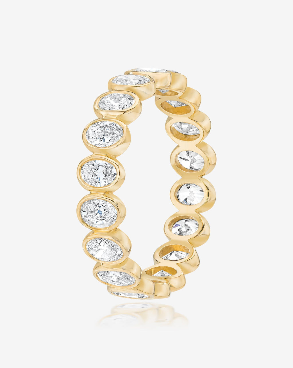 Oval Bezel Eternity Band
