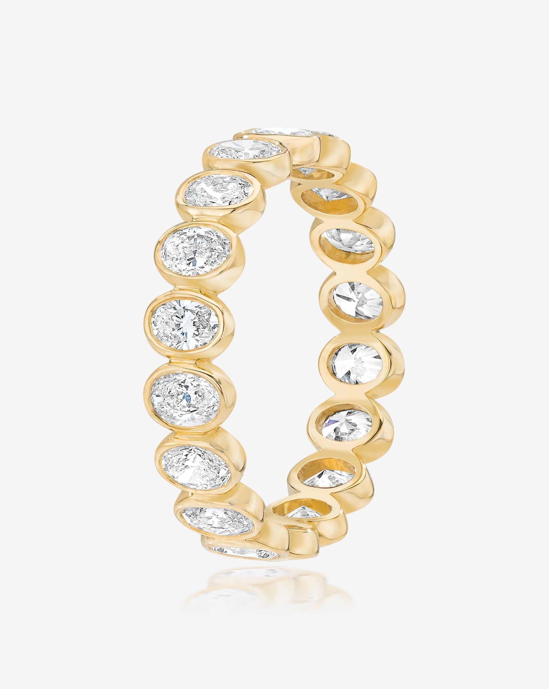 Oval Bezel Eternity Band