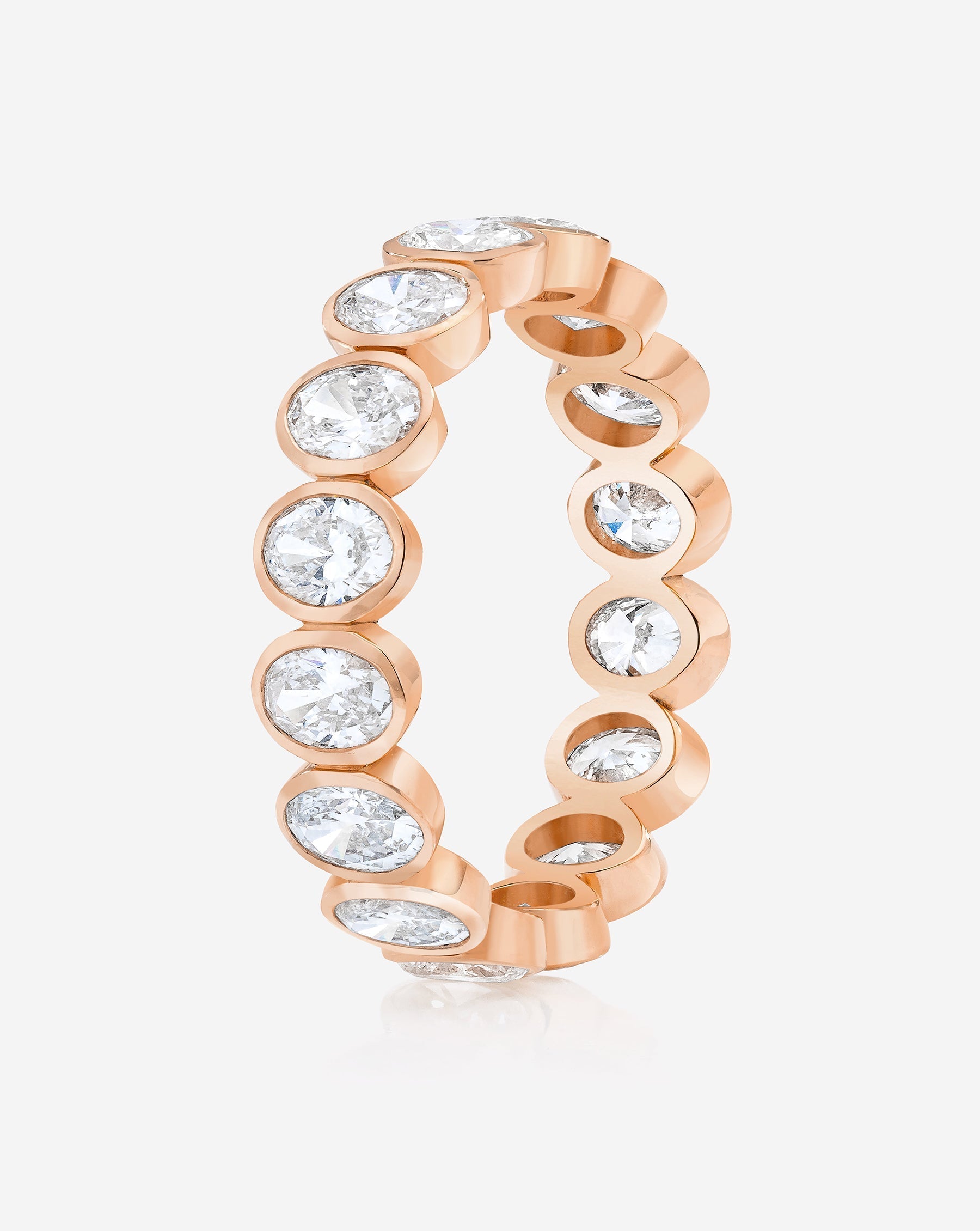 Oval Bezel Eternity Band
