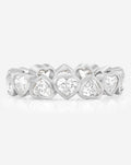 Heart Bezel Eternity Band