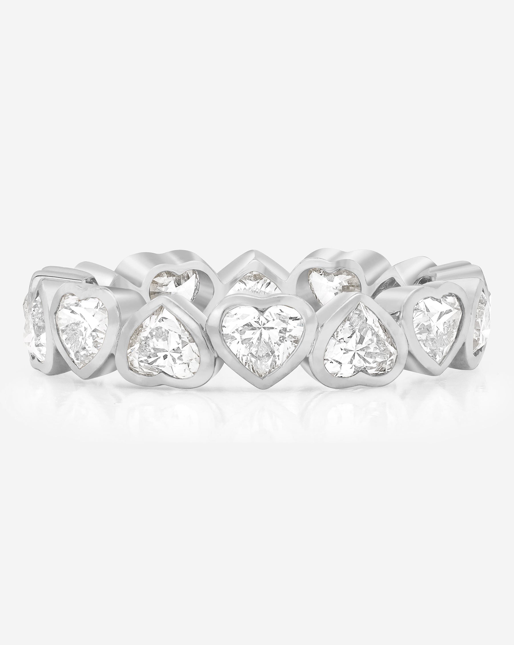 Heart Bezel Eternity Band