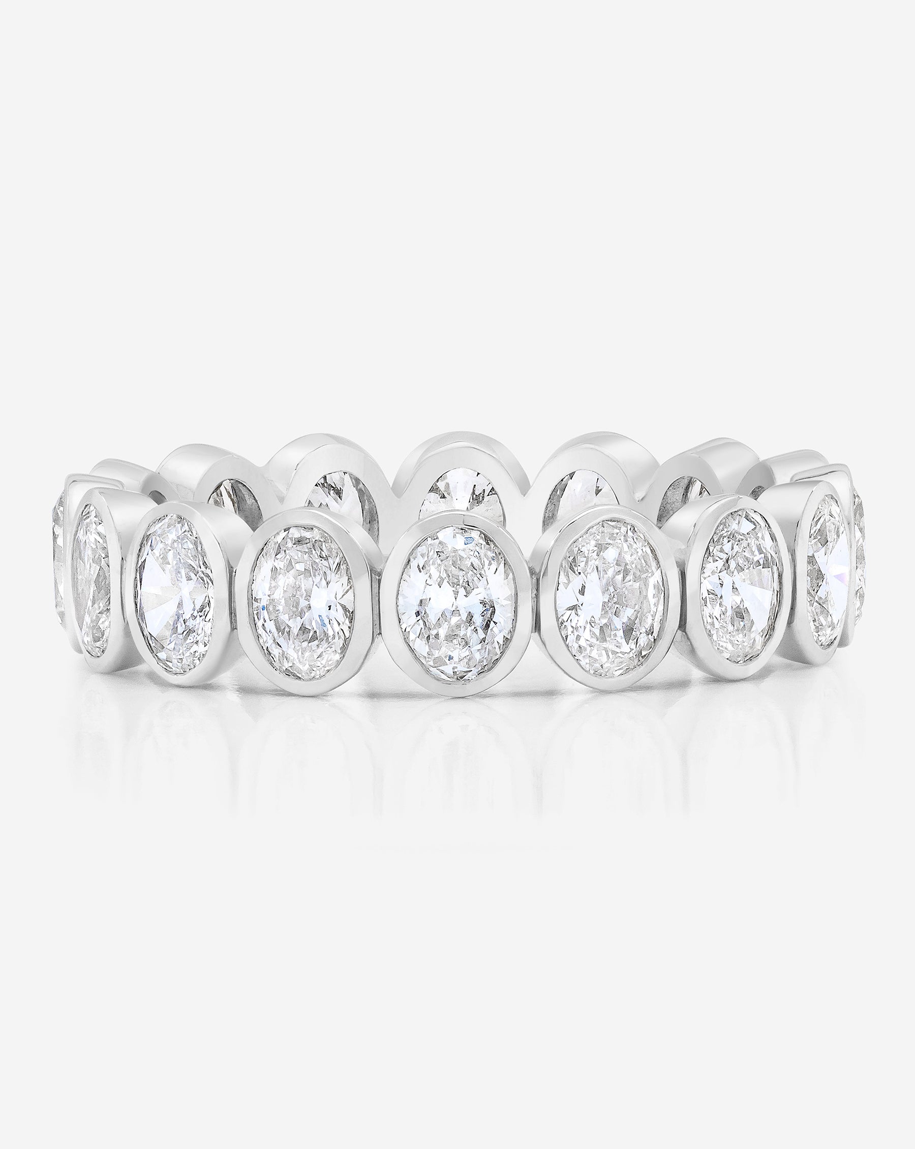 Oval Bezel Eternity Band
