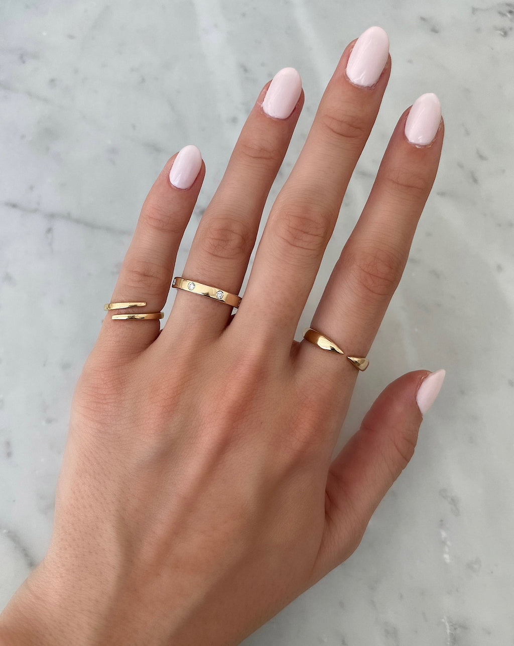 Round Luxe Inlay Eternity Band