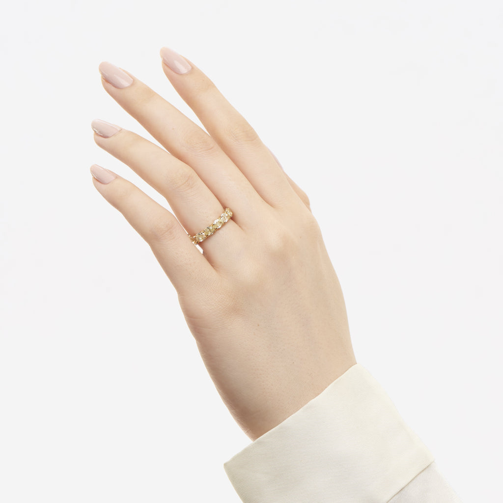 Yellow Diamond Eternity Band