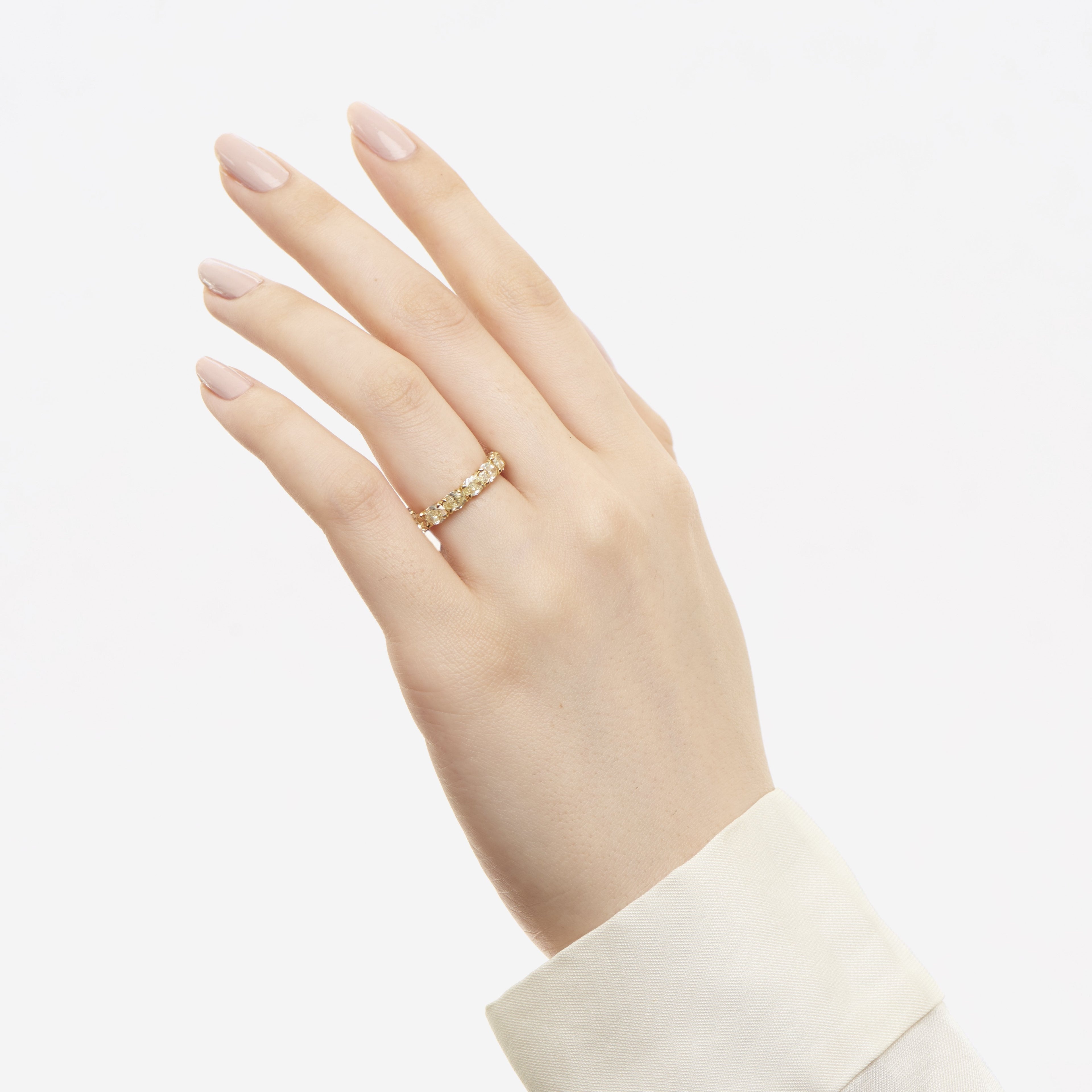 Yellow Diamond Eternity Band