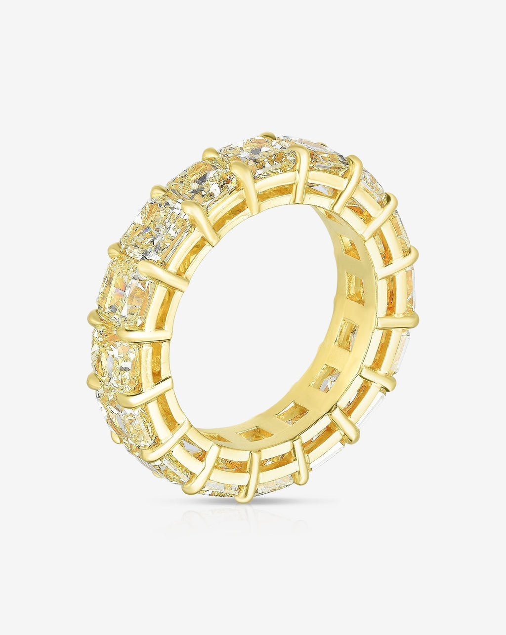 Yellow Diamond Eternity Band