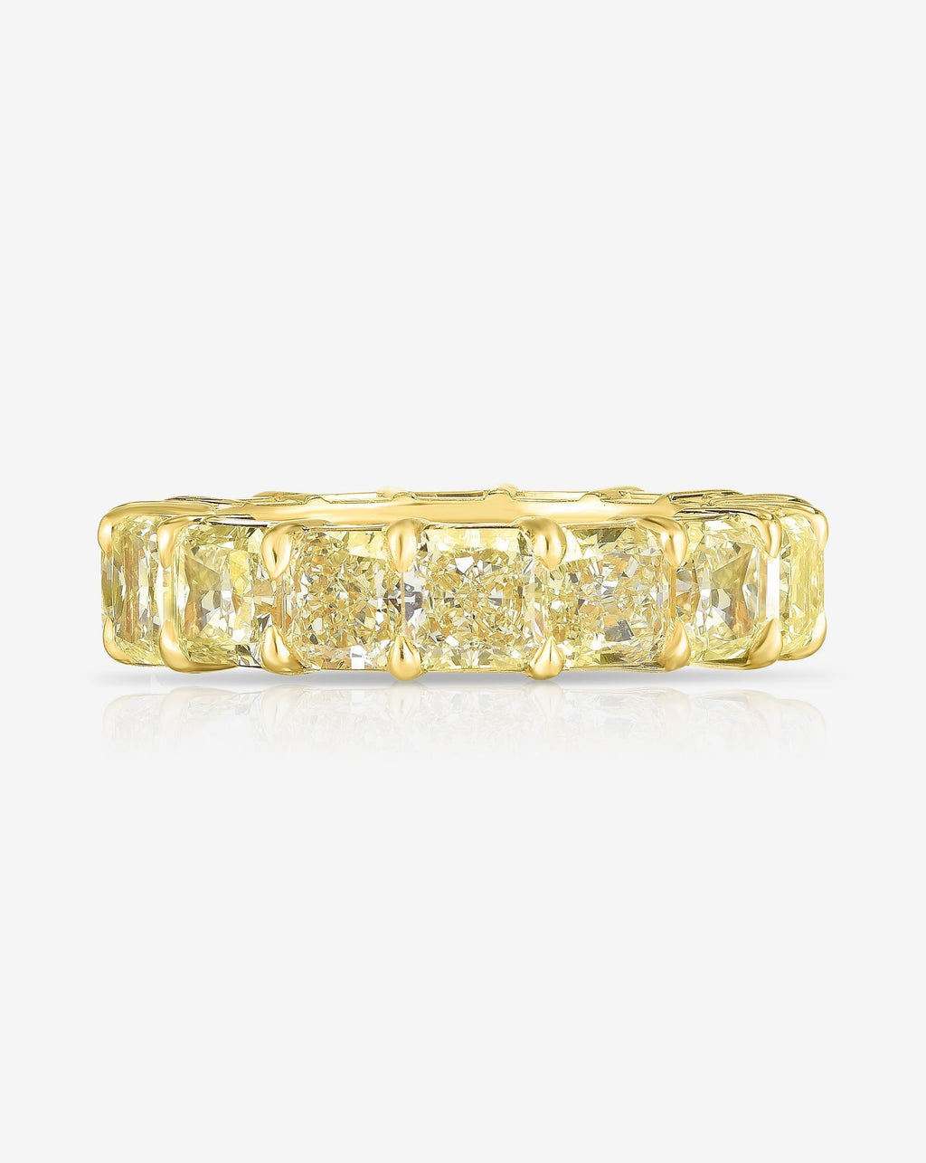 Yellow Diamond Eternity Band