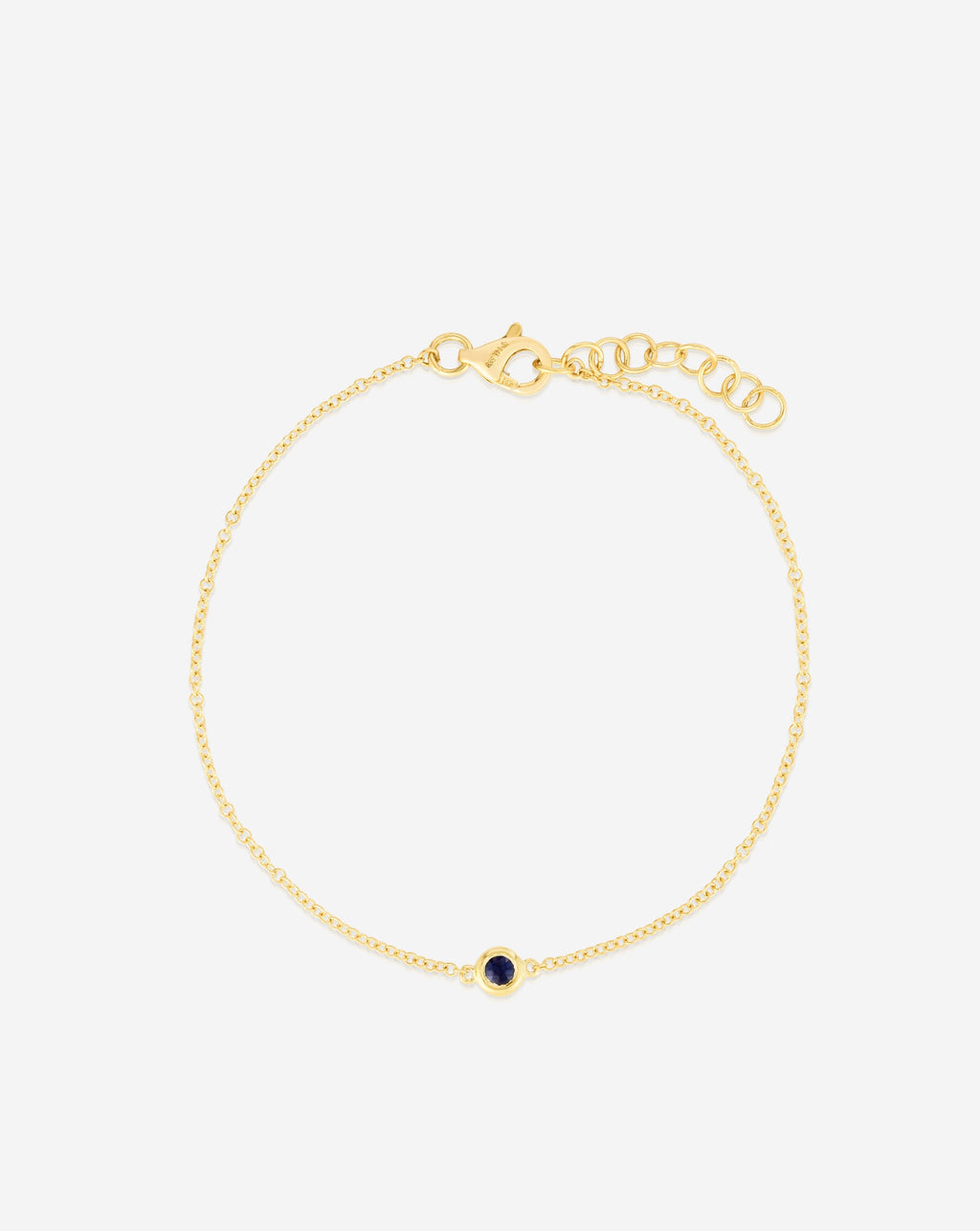 Gemstone Bezel-Set Bracelet