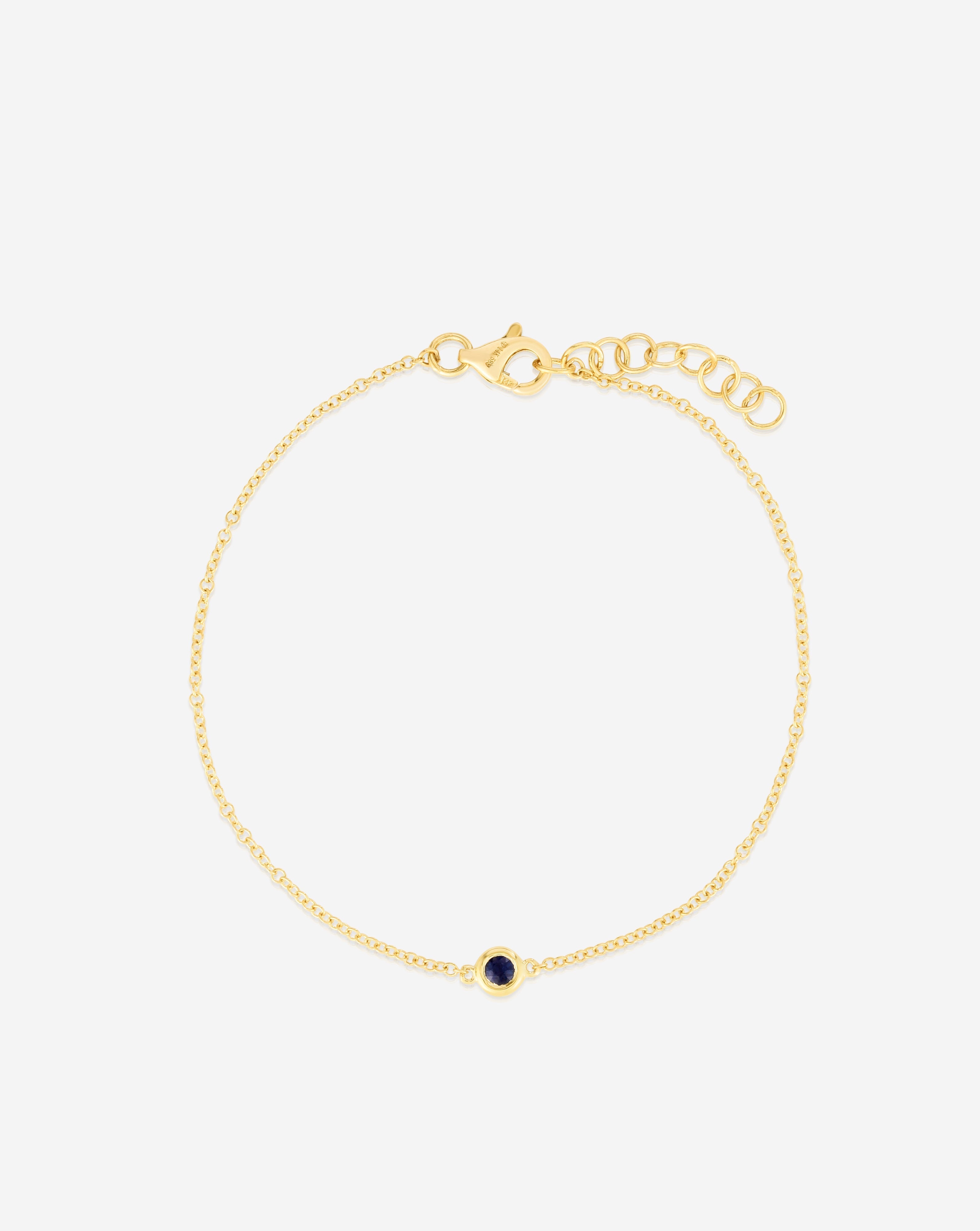 Gemstone Bezel-Set Bracelet