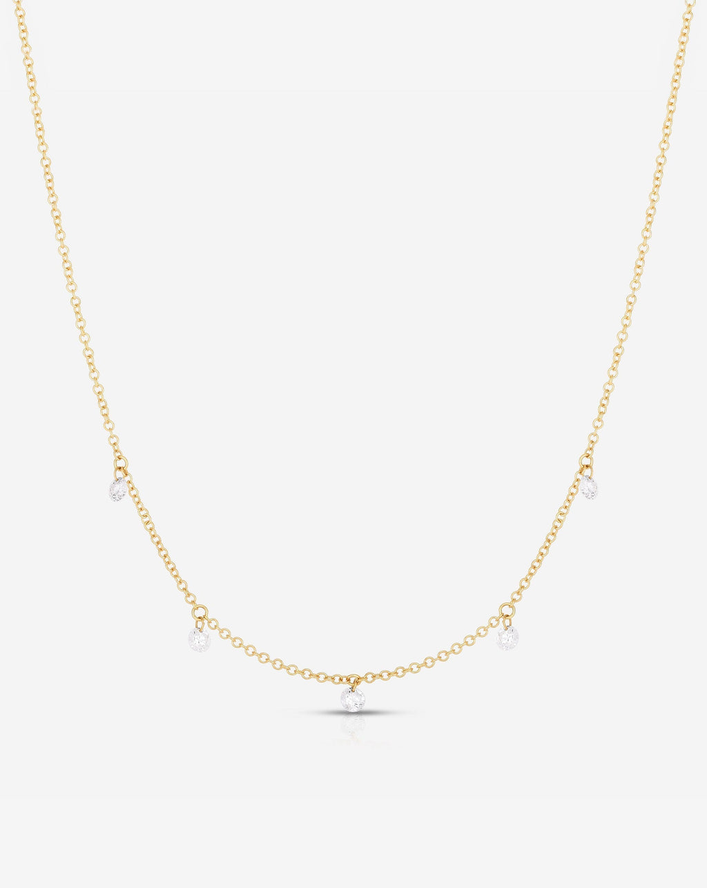 Floating Diamond Necklace