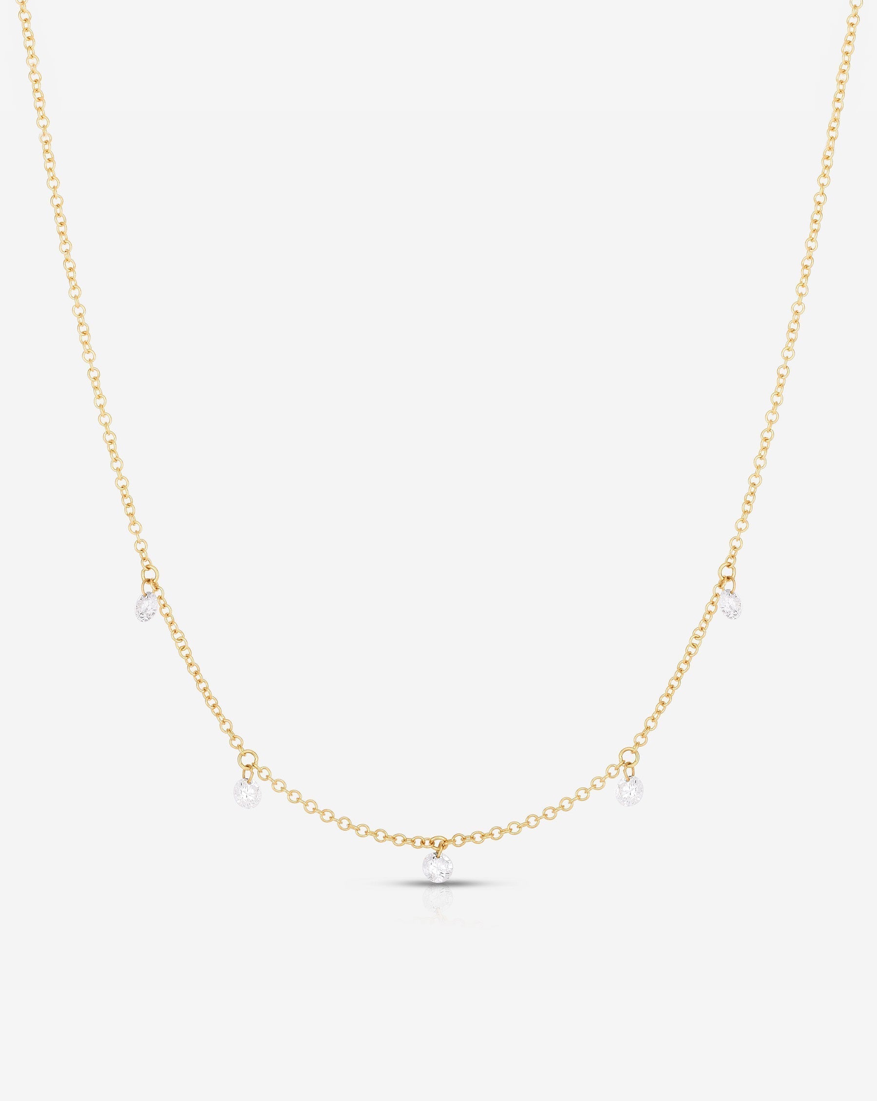 Floating Diamond Necklace