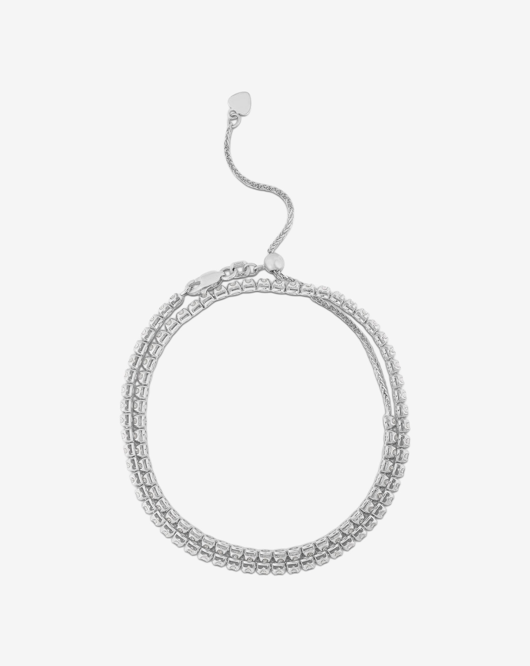 Multiway Tennis Choker + Double Wrap Bracelet