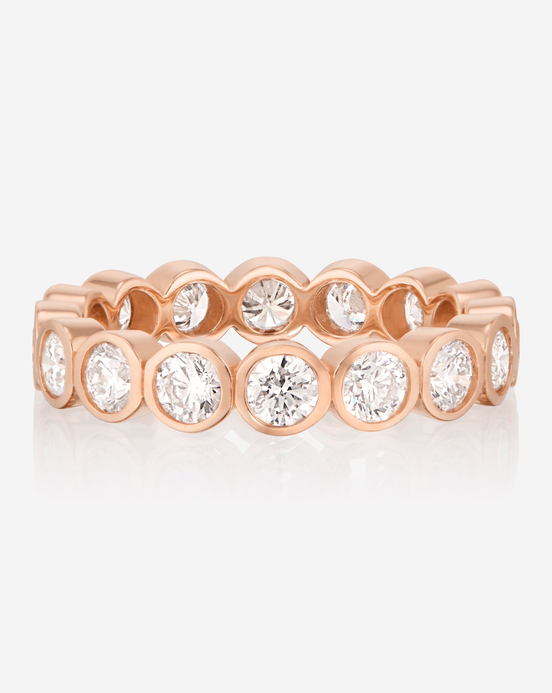 Round Bezel Eternity Band