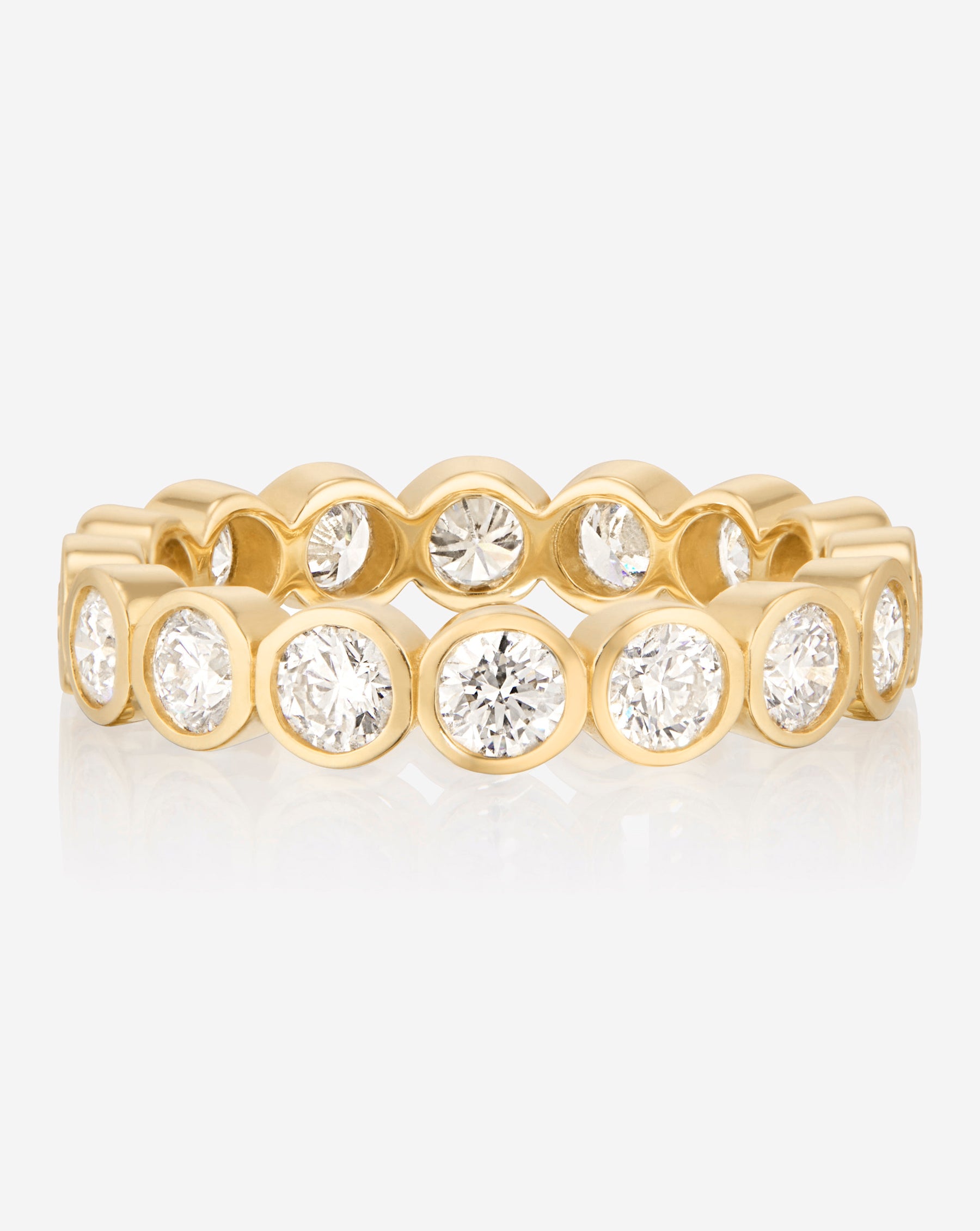 Round Bezel Eternity Band