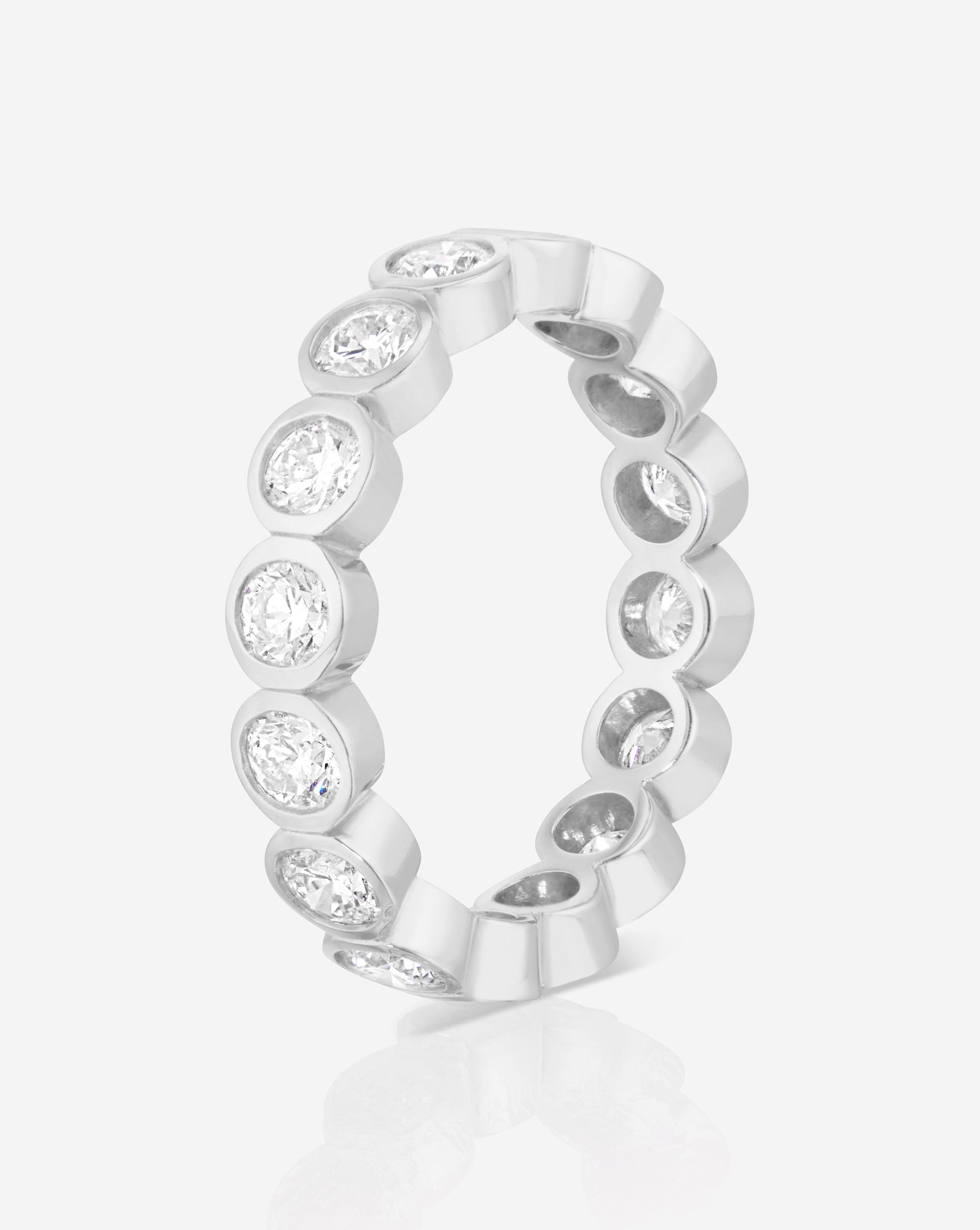 Round Bezel Eternity Band