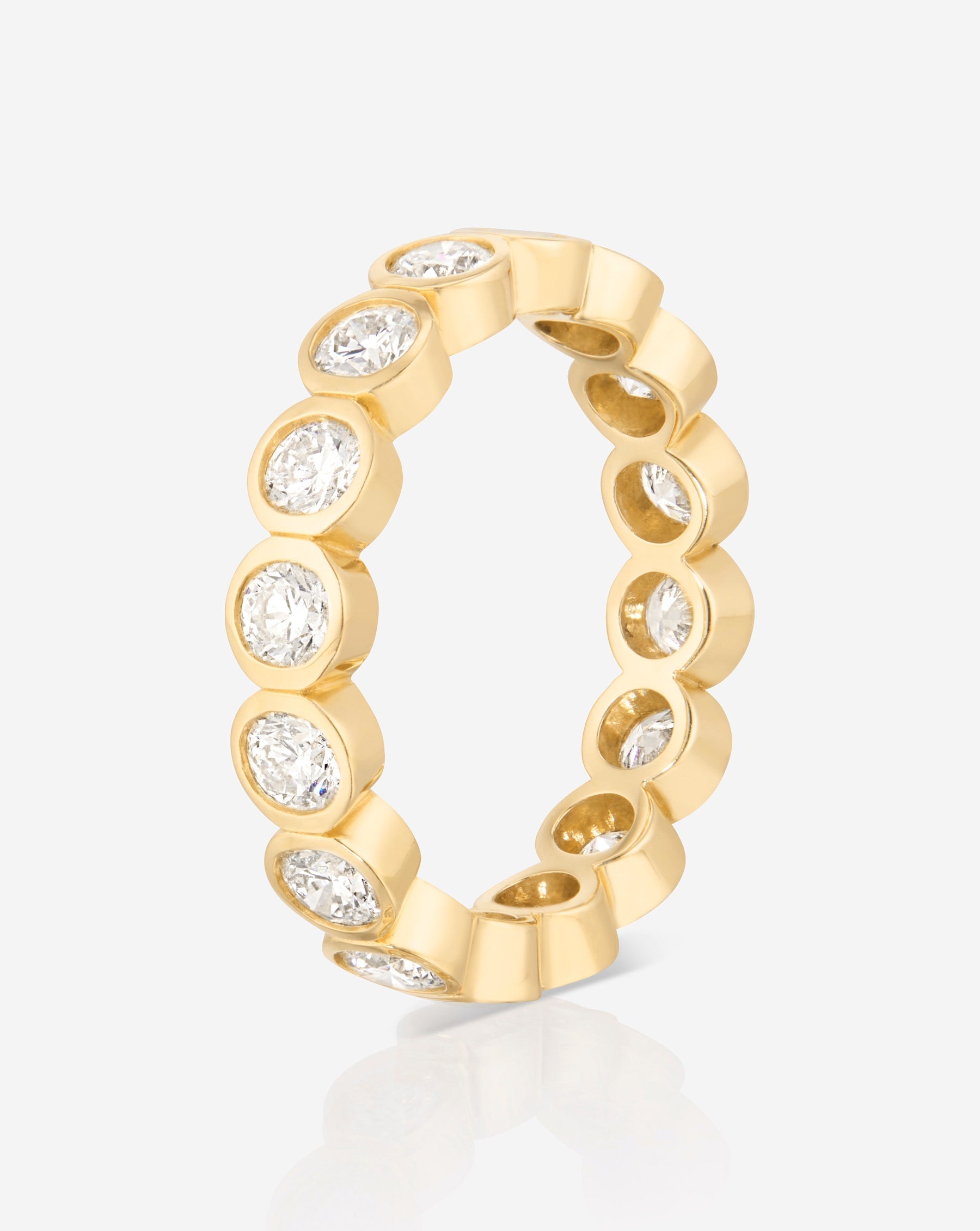 Round Bezel Eternity Band